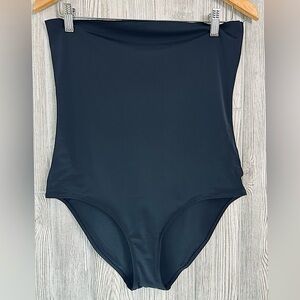 NWT! AERIE SHAPEWEAR Panties Tummy Sculpt Underwear Black Size Large Womens